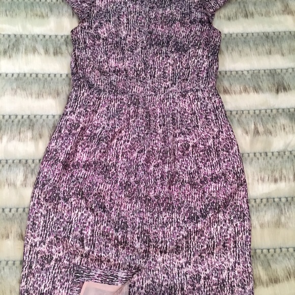 Banana Republic Pink Speckled Cap Sleeve Sheath Dress - Picture 8 of 8